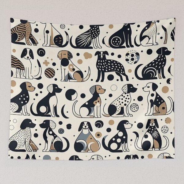 Item preview, Dogs animal pattern designed and sold by Haji  Kamora.