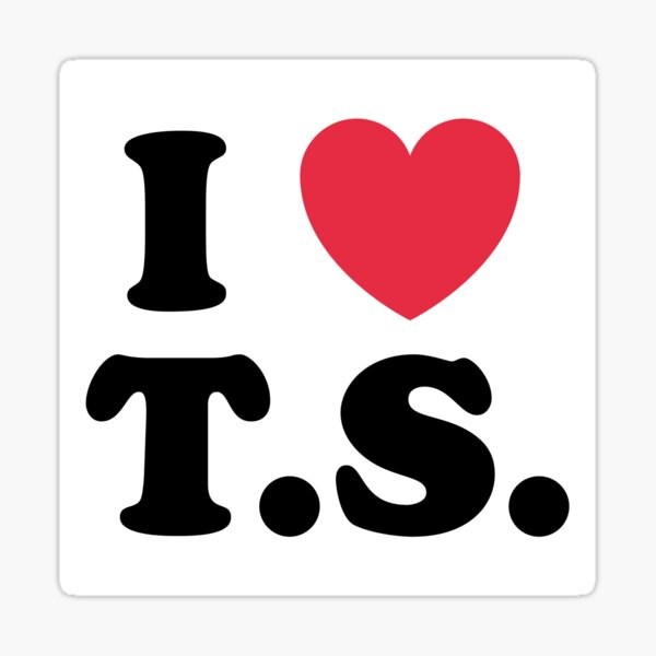 Item preview, I Love T.S. designed and sold by OddPopnyc.