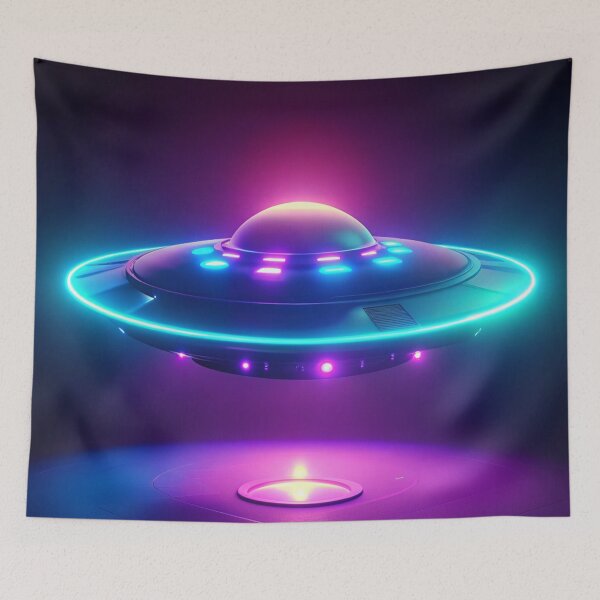 Item preview, ufo-glowing-neon-beautiful designed and sold by pranod2272.