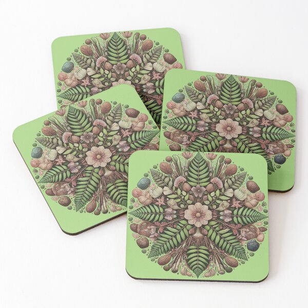 Item preview, Botanical Mandala Art - Intricate Nature-Inspired Design with Leaves and Flowers designed and sold by Studio70Nine.