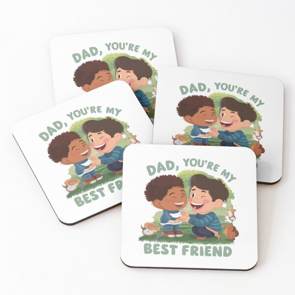 Item preview, Dad, You're My Best Friend - Heartwarming Father's Day Illustration designed and sold by HahaHandlesHub.