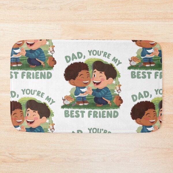 Item preview, Dad, You're My Best Friend - Heartwarming Father's Day Illustration designed and sold by HahaHandlesHub.