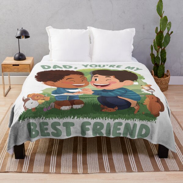 Item preview, Dad, You're My Best Friend - Heartwarming Father's Day Illustration designed and sold by HahaHandlesHub.