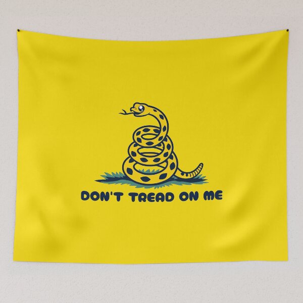 Item preview, Cute GADSDEN FLAG "Don't Tread On Me" Snake Libertarian Kawaii designed and sold by Decamegashop.