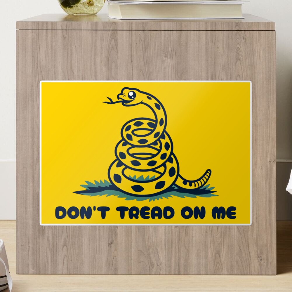 No Step On Snek Yellow And Black Flag Helicopter Ride Ancap Libertarian  Maga Kekistan Funny Kiddish Snake Gadsden Flag Parody Sticker Graphic  Political Funny Bumper Sticker For Cars Windows Trucks Helicopter Stickers