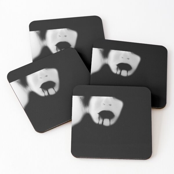 Item preview, Abstract photography dark gothic black mouth designed and sold by Carré Comme Orange.