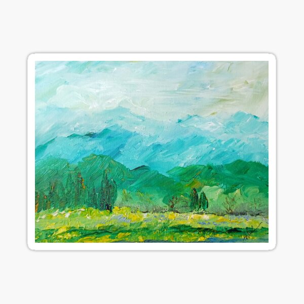 Spring in the High Mountains Sticker