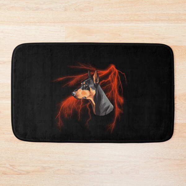 Item preview, Doberman Amazing Dog T-Shirt Thunderstorm Lightning Red designed and sold by Mypieceofspace.