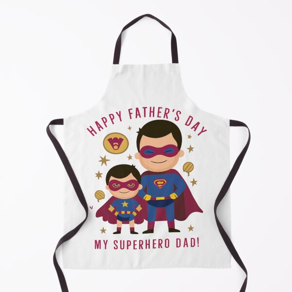 Item preview, Happy Father's Day, My Superhero Dad - Heartwarming Father and Child Art designed and sold by HahaHandlesHub.