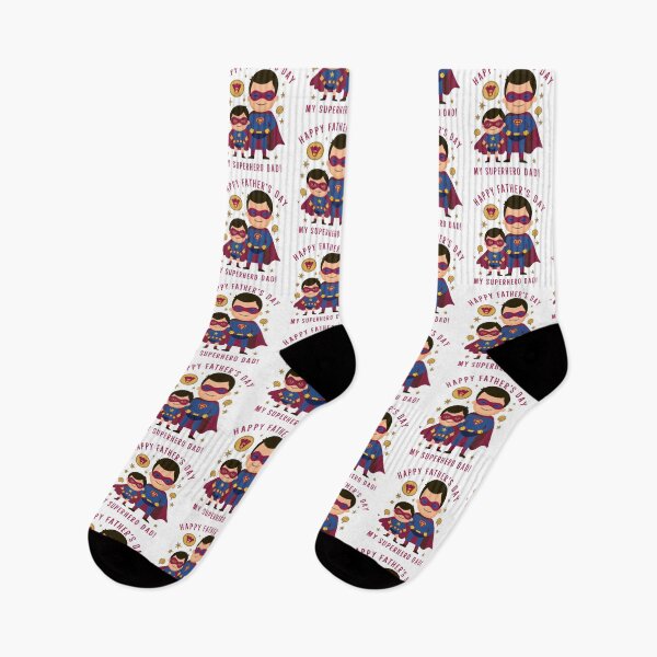 Item preview, Happy Father's Day, My Superhero Dad - Heartwarming Father and Child Art designed and sold by HahaHandlesHub.