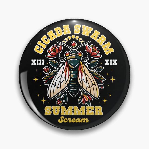 Item preview, Cicada Swarm Summer 2024 Cicada Emergence Season Brood XIX, XIII designed and sold by zenpatterns.