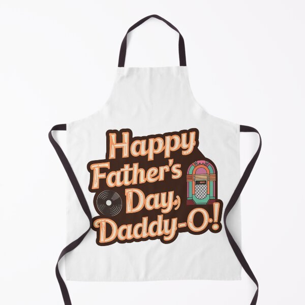 Item preview, Happy Father's Day, Daddy-O! Retro Typography Art Print designed and sold by HahaHandlesHub.