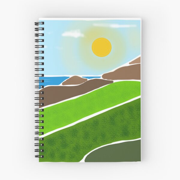 Item preview, Morning Sail (Retro Style Landscape Art) designed and sold by joeycastaneda.