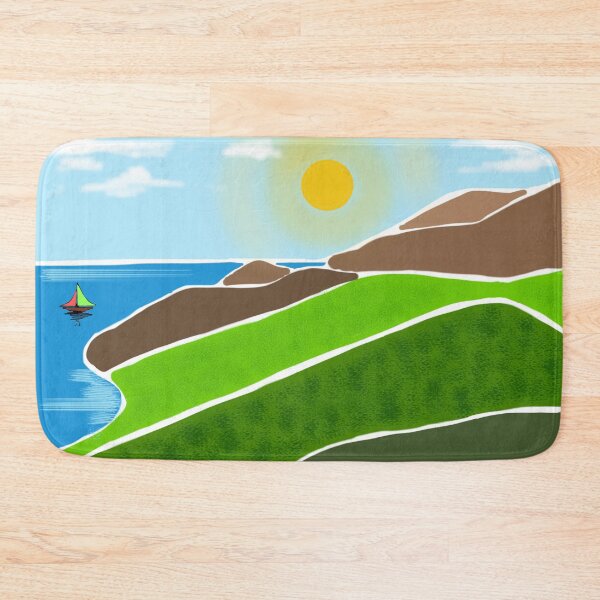 Item preview, Morning Sail (Retro Style Landscape Art) designed and sold by joeycastaneda.