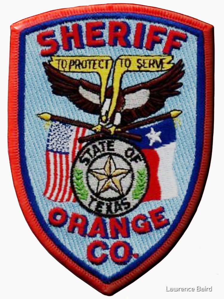 "Orange County Sheriff" Sticker for Sale by lawrencebaird Redbubble