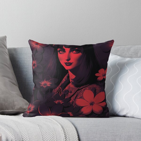 Item preview, Elegant Contrast: Woman Red and Black designed and sold by GrizzlyCollective.