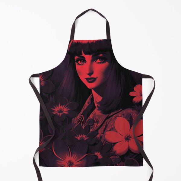 Item preview, Elegant Contrast: Woman Red and Black designed and sold by GrizzlyCollective.