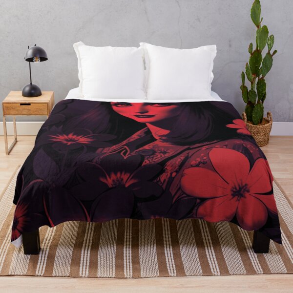Item preview, Elegant Contrast: Woman Red and Black designed and sold by GrizzlyCollective.