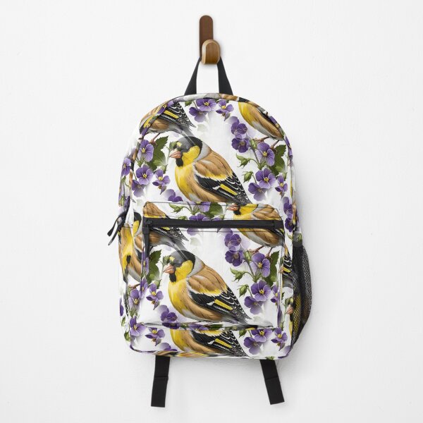 Item preview, Goldfinch Surrounded By Common Violet Flowers Pattern 2 designed and sold by taiche.