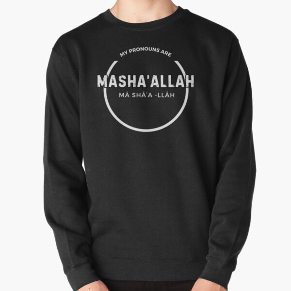 Item preview, White Text: Pronouns MASHA'ALLAH designed and sold by themasgd.