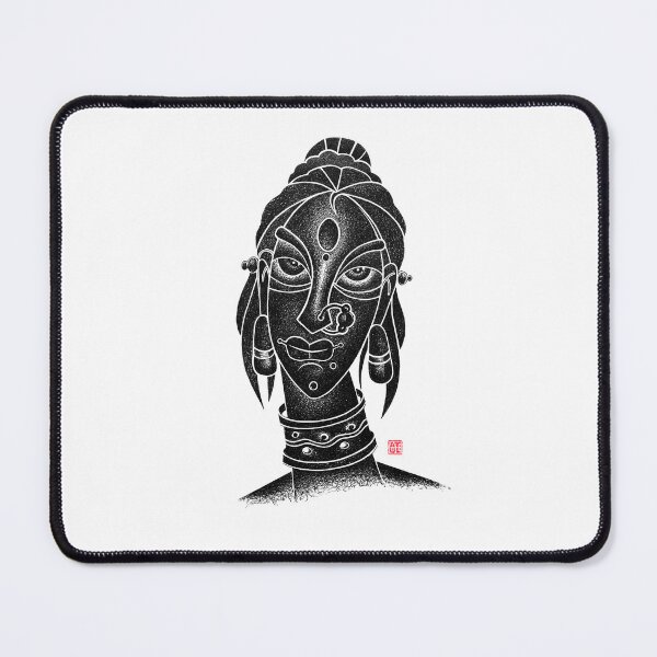 Item preview, Indian Young Tribal Woman Beautiful Face designed and sold by Wiggly Lines.