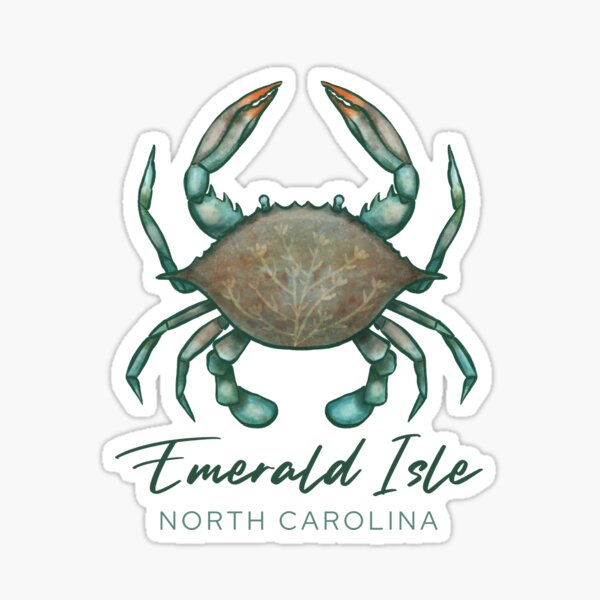 Item preview, Emerald Isle North Carolina SC Blue Crab designed and sold by carolinafound.