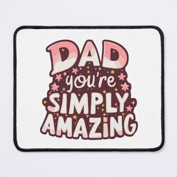 Item preview, Simply Amazing Dad - Whimsical Father's Day Typography Art designed and sold by HahaHandlesHub.