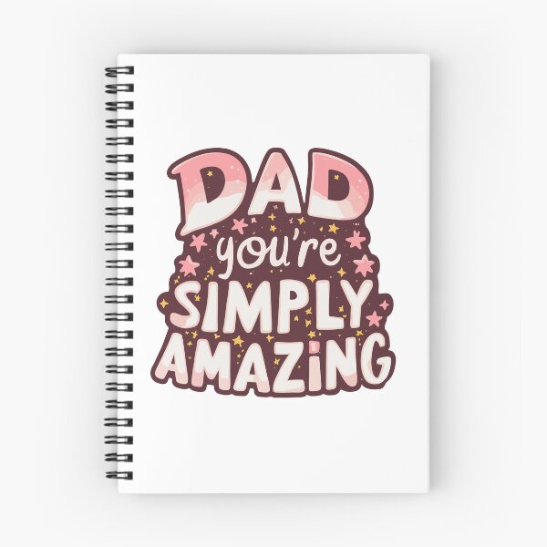 Item preview, Simply Amazing Dad - Whimsical Father's Day Typography Art designed and sold by HahaHandlesHub.