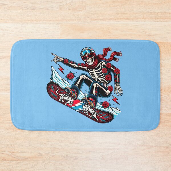 Item preview, Skeleton Deadhead Snowboarder Getting Air designed and sold by HippieFarms11.