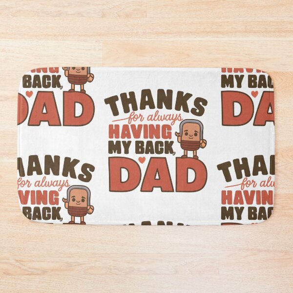Item preview, Thanks for Having My Back, Dad" - Heartfelt Father's Day Art designed and sold by HahaHandlesHub.