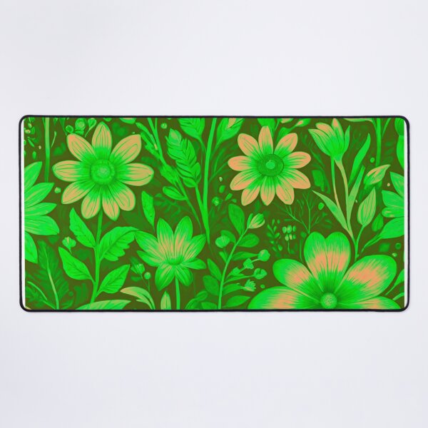 Item preview, Citrus Bloom: Floral Pattern in Green and Orange designed and sold by GrizzlyCollective.