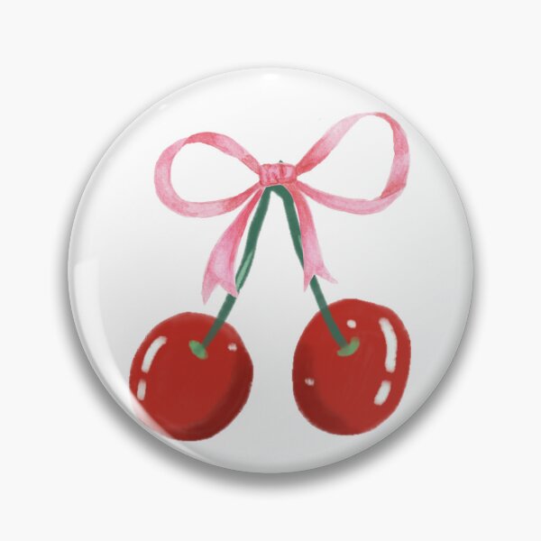 Item preview, Cherries with Pink Ribbon designed and sold by roseglo.