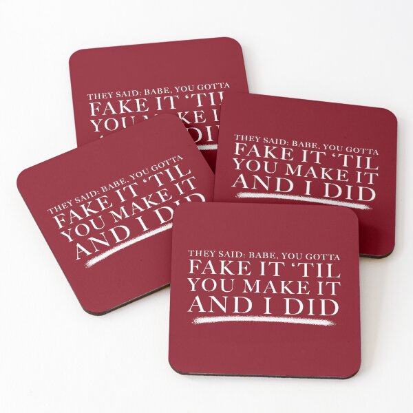 Item preview, Fake It 'Til You Make It designed and sold by FaveLyrics.