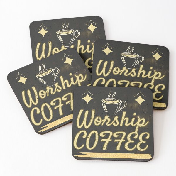 Item preview, Worship Coffee  designed and sold by Pixel-Lair.