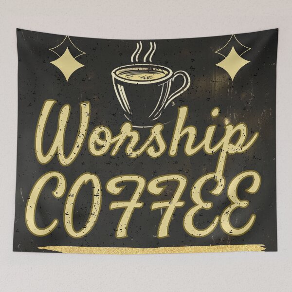 Item preview, Worship Coffee  designed and sold by Pixel-Lair.