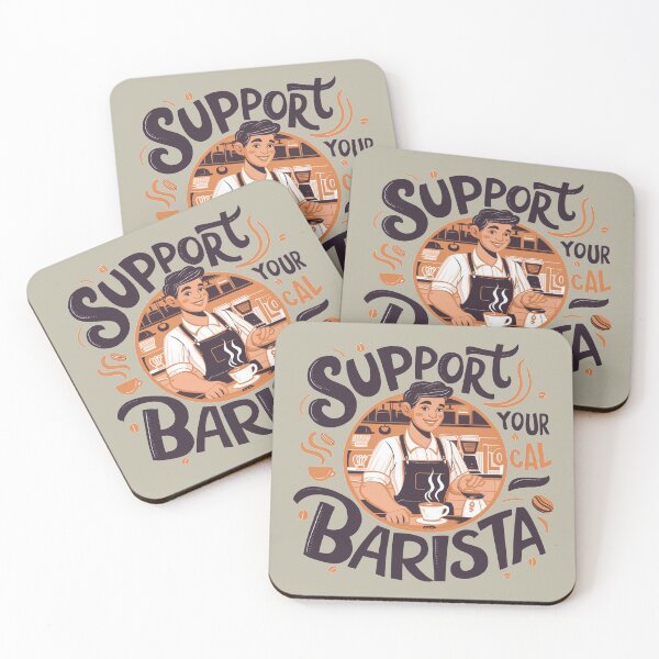 Item preview, Support your-Barista designed and sold by Ronika World.