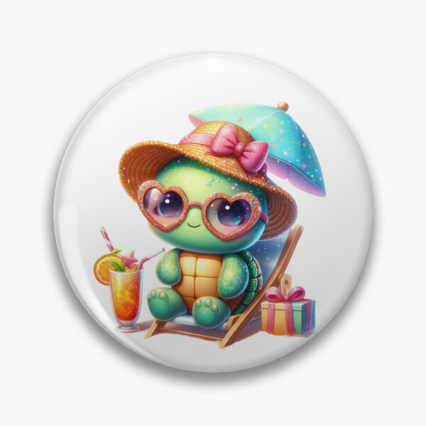 Item preview, Summer turtle designed and sold by LunettaShop.
