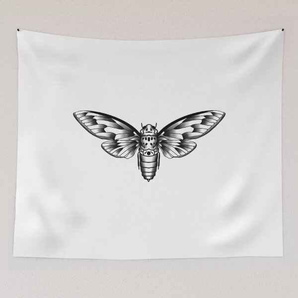 Item preview, Cicada Vintage Tattoo designed and sold by MystiqueButique.