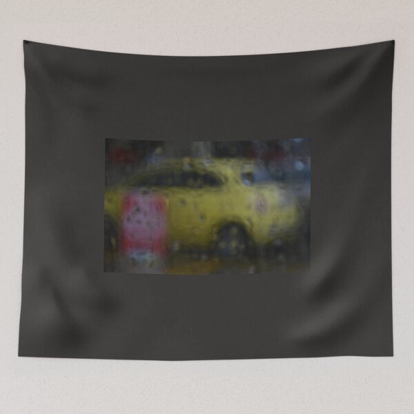 Item preview, A little yellow car in the rain designed and sold by FoxGlove5.