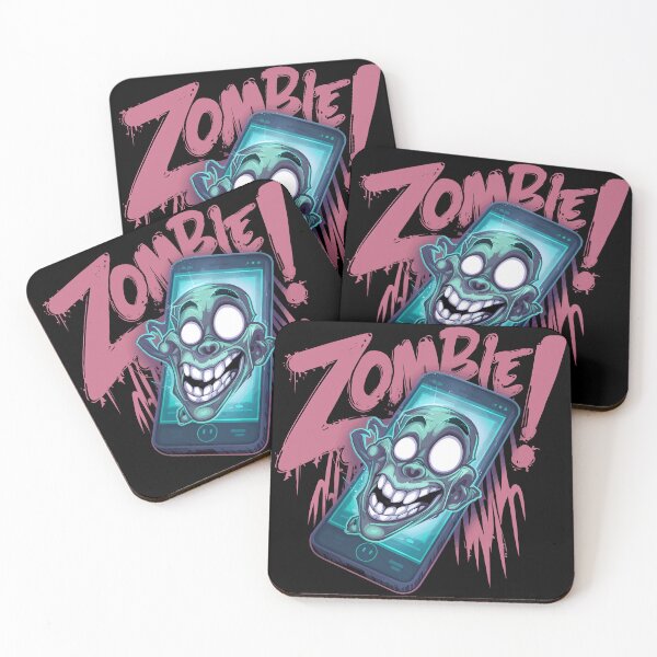 Item preview, Zombie Smartphone Addiction Design designed and sold by Quirky Shirts.