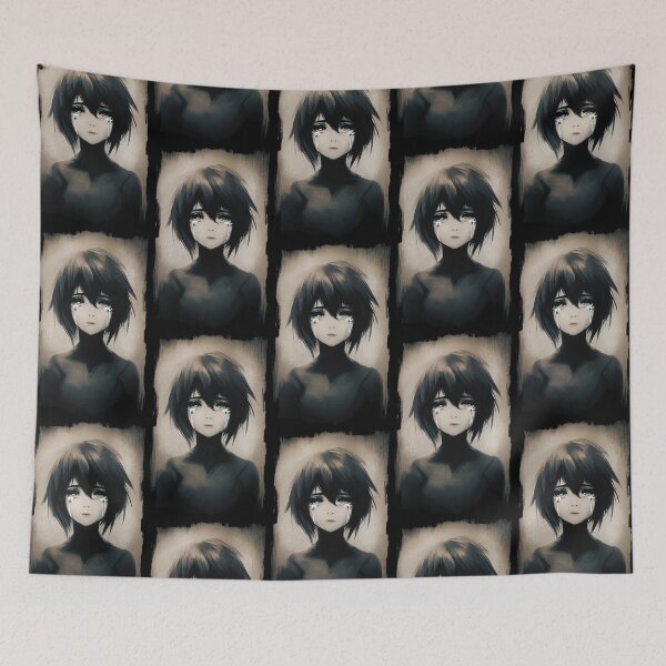 Item preview, Sad Boy Anime Scroll designed and sold by MrVoidHeart.