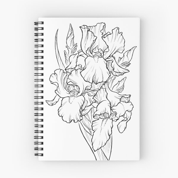 Item preview, Irises - Black Line designed and sold by Mar del Valle.