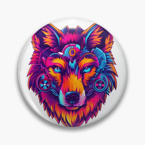 Item preview, Cyberpunk modern wolf design designed and sold by marco2r.