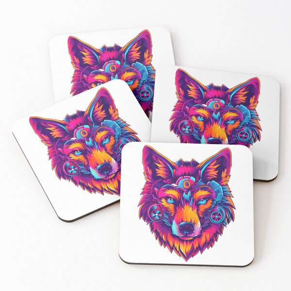 Item preview, Cyberpunk modern wolf design designed and sold by marco2r.