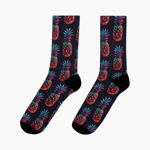 Item preview, Green & Orange Colorful Glowing Pineapple Pattern | IYKYK Lifestyle designed and sold by JLEmporium.
