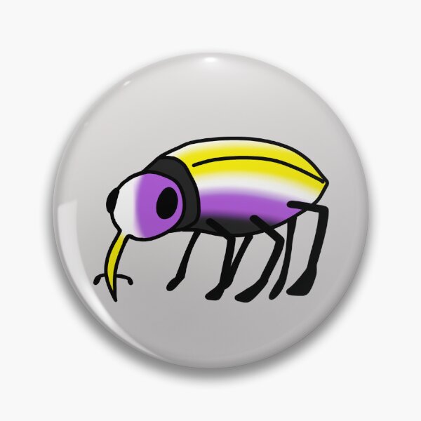 Item preview, Pride Flag Nonbinary Weevil Beetle designed and sold by doodledont.