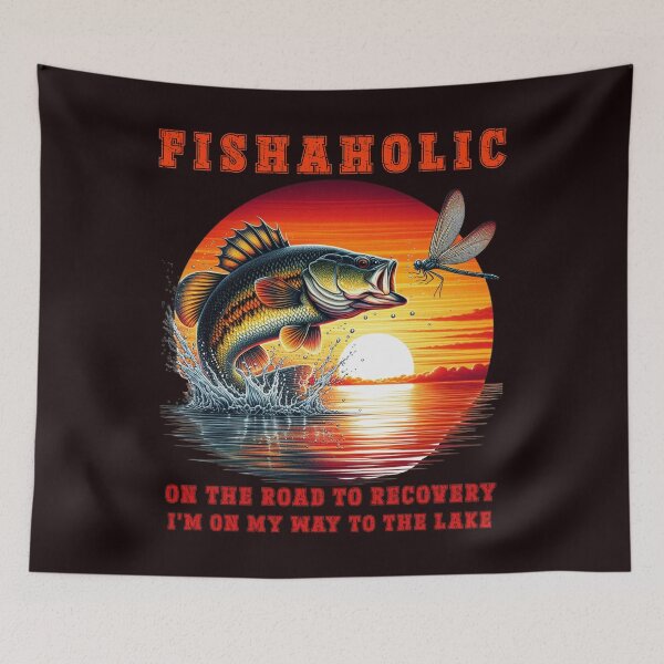Item preview, Fishaholik - On TheRoad To Recovery, I'm On My Way To The Lake designed and sold by ART-HOME-PAWS.