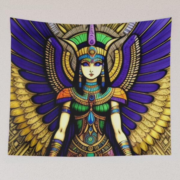 Item preview, Abstract Egyptian Art Isis designed and sold by TheDarkWardrobe.