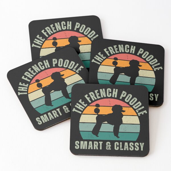 Item preview, Standard French Poodle Smart and Classy Retro Poodle Mama designed and sold by twigandmeadow.