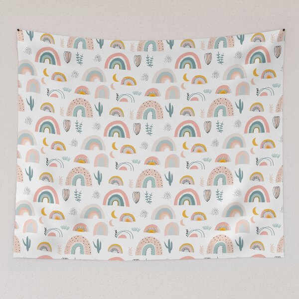 Item preview, Rainbow Nursery Pattern designed and sold by CleverboyDsgns.